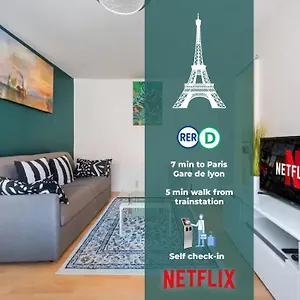 F2 Paris 12eme - Gare De Lyon - Orly Appartement